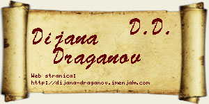Dijana Draganov vizit kartica